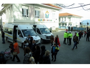 Mudanya’da Okul Servisleri Denetlendi