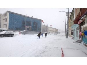 Karlıova’da Yoğun Kar Nedeniyle Okullar Tatil Edildi