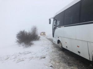 Bünyan’da Kar Yağışı Etkisini Sürdürüyor