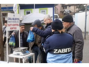 Çorlu’da Zabıtadan Tartı Kontrol Noktası