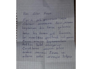 "Beni Kimsesizler Mezarlığına Gömün" Yazıp İntihar Etti