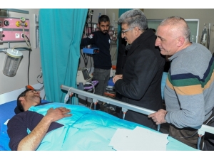 Vali Bilmez Ve Rektör Şevli’den Yaralılara Ziyaret