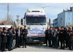 Karaman’dan Elazığ’a Yardım Tırı Yola Çıktı