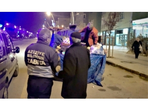 Aziziye Zabıtasından Gece Mesaisi