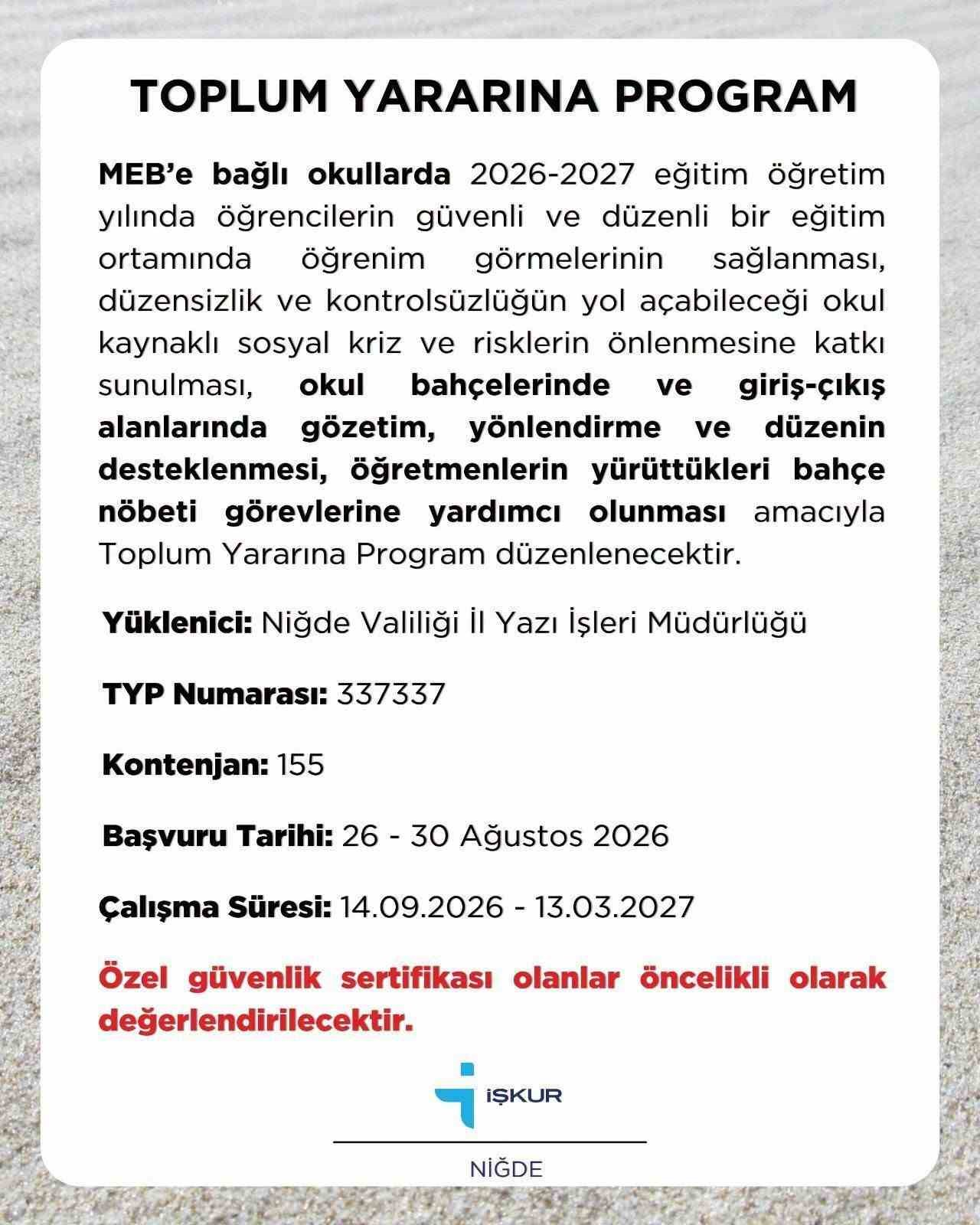 nigde-iskur-dan-okullar-icin-155-kisilik-typ-duyurusu