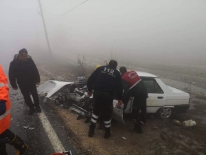 Sis Kaza Getirdi: 4 Yaralı