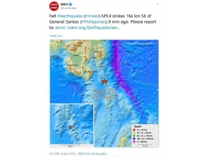 Filipinler’de 6.0 Büyüklüğünde Deprem