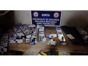 Konya’da Sahte Plaka Basan Kişilere Operasyon:2 Gözaltı