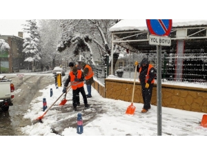 Akşehir’de Kar Temizliği Çalışmaları