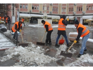 Erzincan’da Kar Yağışı Yerini Soğuk Havaya Bıraktı