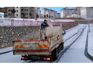 Battalgazi Belediyesi’nden Karla Mücadele Çalışmaları