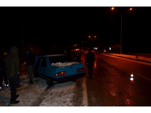 Gizli Buzlanma Kazaya Yol Açtı: 1 Yaralı