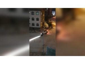 Karda Kayan Araçların Kaza Anları Çığlık Çığlığa Kamerada