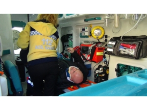 Motosiklet Sürücüsü Başındaki Kask Sayesinde Ölümden Döndü