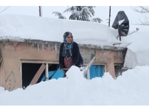 Bitlis’te Evler Ve Araçlar Kara Gömüldü