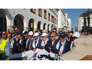 Fas’ta Abd’nin Sözde Barış Planı Protesto Edildi