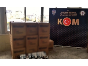Alanya’da Kaçak Tütün Operasyonu