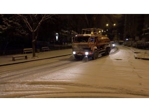 Samsun Büyükşehirden Karla Mücadele