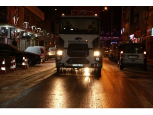 Kırıkkale’de Buzlanmaya Karşı Solisyon Ve Tuz