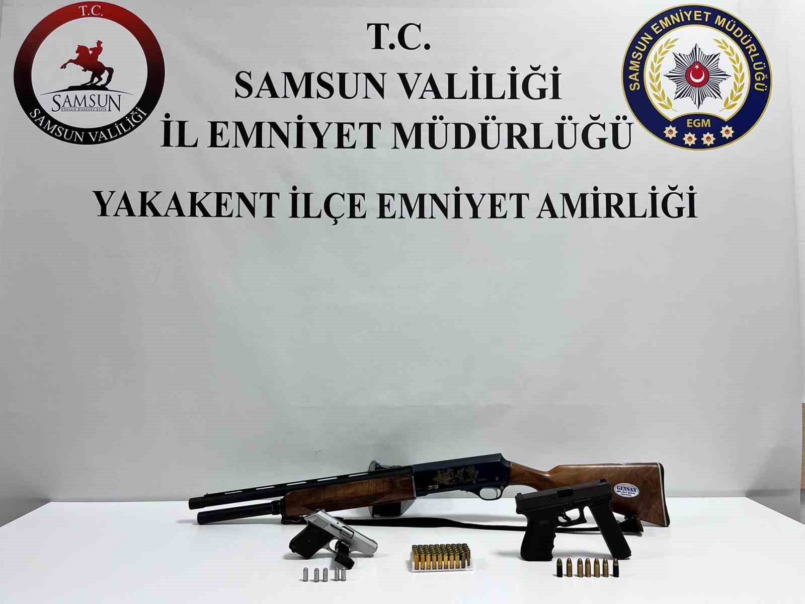 samsun-da-ruhsatsiz-silah-operasyonu-3-silah-ele-gecirildi