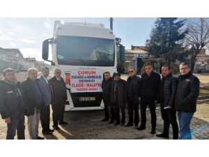 Çorum’dan Elazığ’a Yakacak Yardımı