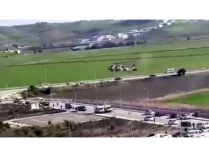 Yaralı Askerler Helikopterle Getirildi