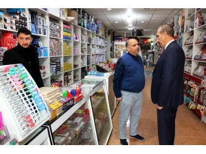 Başkan Yalçınkaya Esnaf Ziyaretlerine Devam Ediyor.