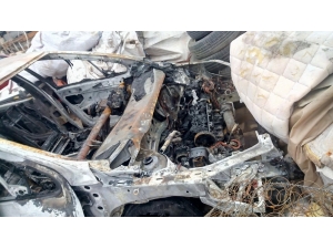 Şanlıurfa’da Seyir Halindeki Araç Alev Aldı