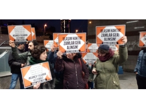 İstanbul’da Toplu Taşımaya Yapılan Zam Protesto Edildi