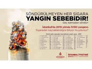İstanbul’da 9 Bin 190 Yangın Sigara İzmaritinden Çıktı