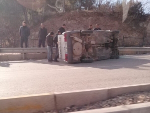 Otomobil Takla Attı: 1 Yaralı