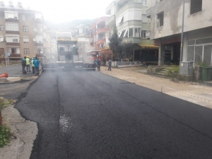 Hacet Mahallesinde Sıcak Asfalt
