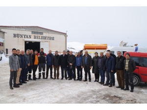 Başkan Altun Ve Mahalle Muhtarlarından Ekiplere Teşekkür Ziyareti