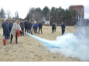 Tepebaşı Personeline Yangın Eğitimi