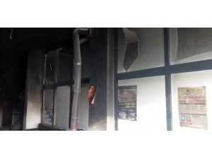 Kozluk’ta Çay Ocağında Yangın