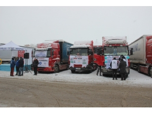 Erzurum’dan İdlib’e 25 Tır Yardım