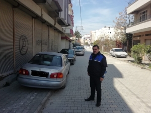 Samandağ’da Araçların Kaldırım İşgaline İzin Yok