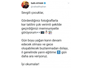 Sivas’ta Eğitime Bir Gün Ara