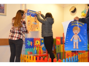 Aile İçi Şiddetle Mücadele Bürosunda, Çocuklar İçin Mini Oyun Parkı Kuruldu