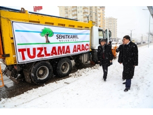 Şehitkamil’de Kar Alarmı