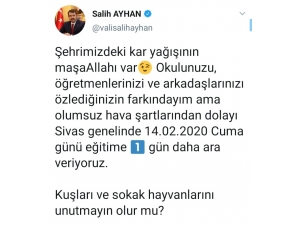 Sivas’ta Eğitime Kar Engeli