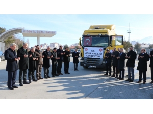 Niğde Valiliğinden Elazığ’a Yardım Tırı