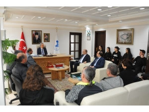 Anadolu Lisesi Heyetinden Başkan Akkaya’ya Ziyaret