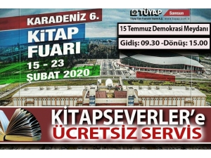 Bafra Belediyesi Kitapseverleri Ücretsiz Taşıyacak