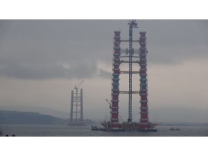 1915 Çanakkale Köprüsü’nün Ayakları 161 Metre Uzunluğa Ulaştı