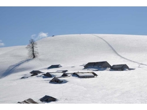 Kardüz Yaylası’nda Kar Kalınlığı 2.5 Metreye Ulaştı