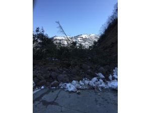 Ayder Yaylası Yolunda Heyelan