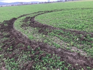 Off Road Magandaları Tarlaya Zarar Verdi