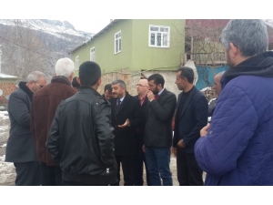 İş Adamları Deprem Bölgesi Gerger’de İncelemelerde Bulundu