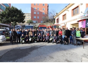 Yangına Müdahale Edip Sertifikalarını Aldılar